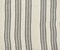 Ivory-Silver Metallic Famous Maker Cotton Striped Herringbone Woven Fabric By the Yard